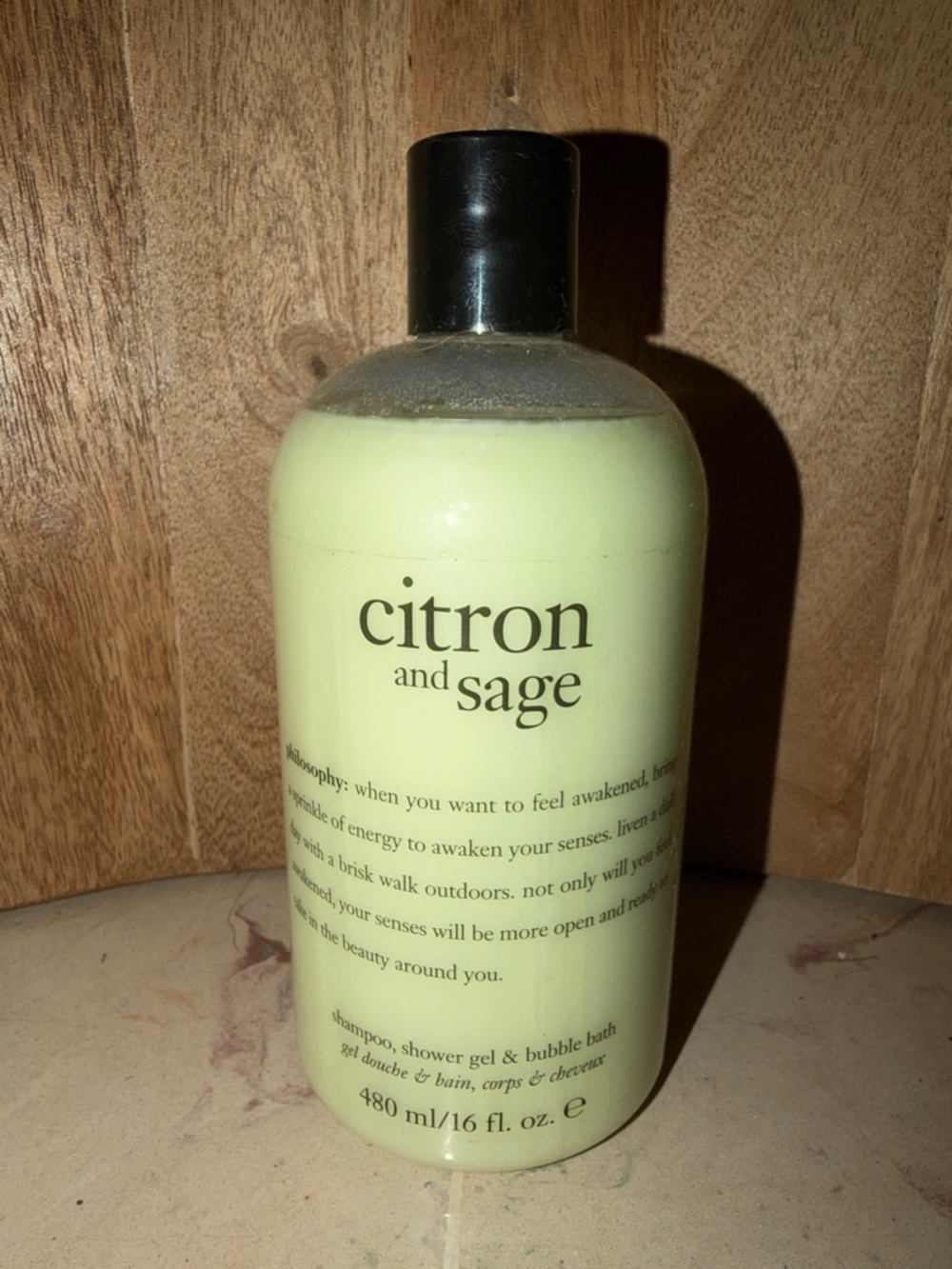 Philosophy Citron and Sage Shampoo, Shower Gel & Bubble Bath 480 mL / 16 fl. oz.